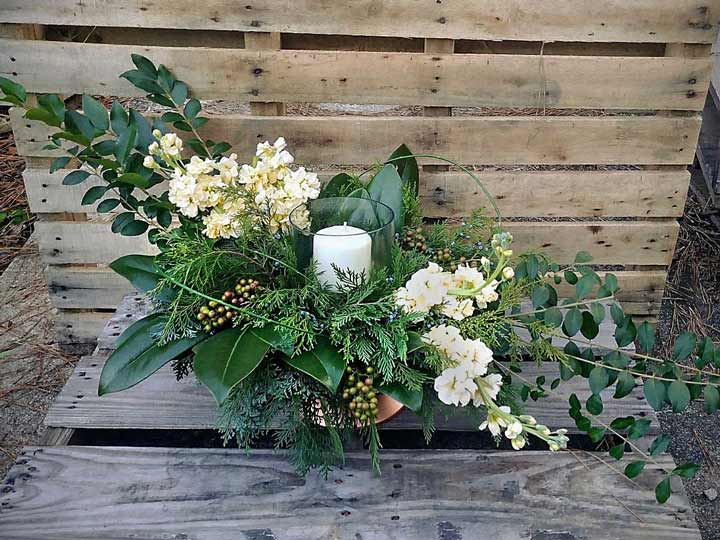 3rd-place-Winter-Greenery-centerpiece-by-Amber-Cassle